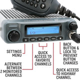 Radio Kit - Rugged G1 ADVENTURE SERIES Waterproof GMRS Mobile Radio with Antenna